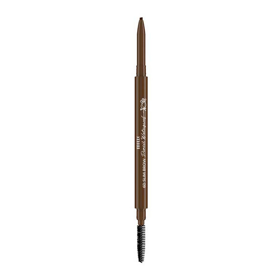 Mille ดินสอเขียนคิ้ว 6D Slim Brow Pencil Waterproof #02 Dark Brown