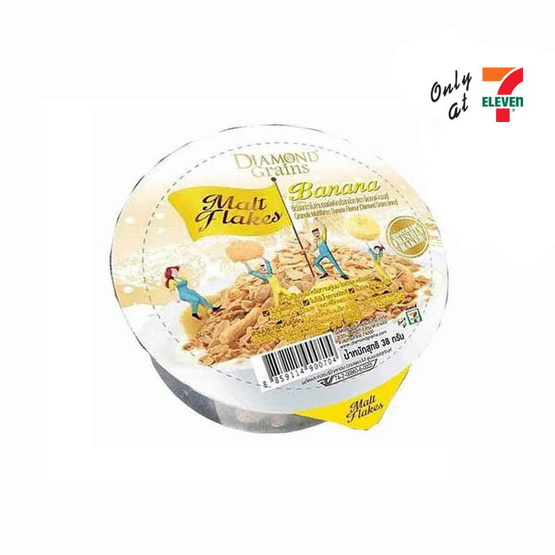 ไดมอนด์เกรนมอลต์เฟลค รสบานาน่า 38 กรัม แพ็ก 6 ชิ้น