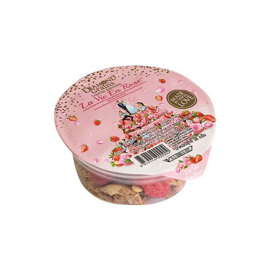 ไดมอนด์เกรนมอลต์เฟลค รสสตอเบอร์รี่ โรส 38 กรัม  แพ็ก 6 ชิ้น