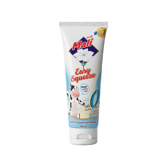 มะลิ นมข้นหวานสูตรไขมัน0%หลอดบีบ 140 กรัม (แพ็ก 12 หลอด)