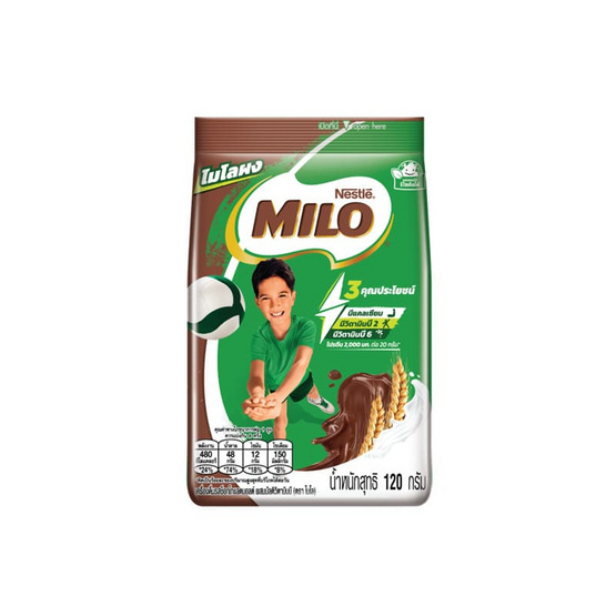 ไมโล แบบถุง 120 กรัม (แพ็ก 6 ชิ้น)