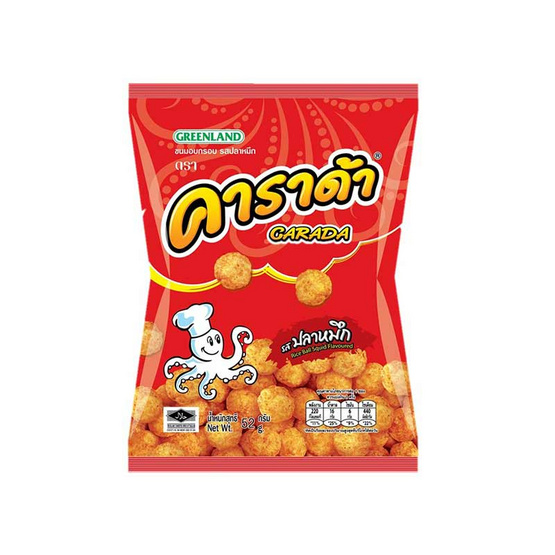 คาราด้า ขนมอบกรอบ รสปลาหมึก 52 กรัม คาราด้า ขนมอบกรอบ รสปลาหมึก 52 กรัม