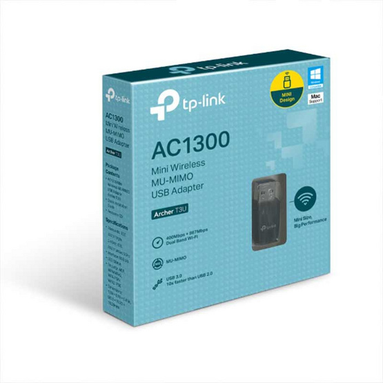 TP-Link USB อแดปเตอร์ Archer T3U AC1300 Mini Wireless MU-MIMO USB Adapter