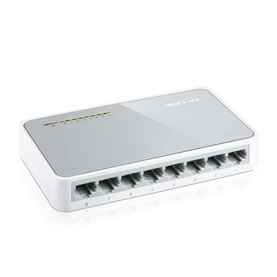 TP-Link อุปกรณ์ขยายช่องสัญญาณ Wi-Fi  TL-SF1008D 8-Port 10/100Mbps Desktop Switch