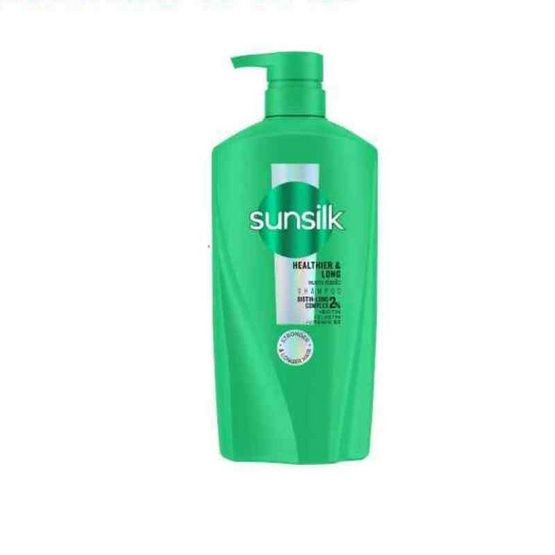 ซันซิล แชมพู เฮลธีเออร์แอนด์ลอง (สีเขียว) 520 มล.