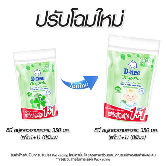 ดีนี่ครีมอาบน้ำนิวบอร์น เฮด & บอดี้ เขียว 350 มล. (แพ็กคู่สุดคุ้ม)