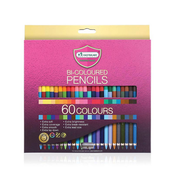 มาสเตอร์อาร์ต ดินสอสี 2หัว 60สี