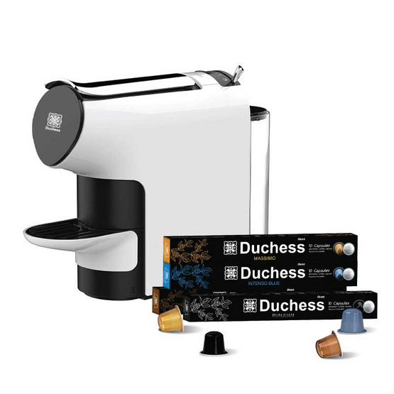 Duchess เครื่องชงกาแฟระบบแคปซูล รุ่น Cm6300W พร้อมกาแฟแคปซูล 40 แคปซูล  (คละรส) | Allonline