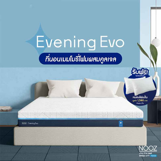 Nooz ที่นอนเมมโมรี่โฟม Cool Gel Memory Foam รุ่น Evening Evo  ความหนา 7 นิ้ว