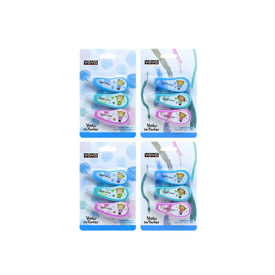 YOYA เทปลบคำผิด TETEUM 8813 คละสี (4 แพ็ก)