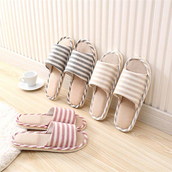 fashion slippers รองเท้าใส่ในบ้าน ใส่ในออฟฟิศ พื้นมีกันลื่น สไตล์ญี่ปุ่น