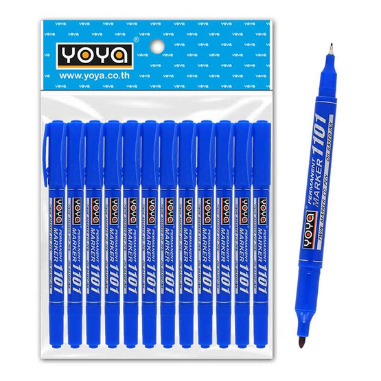 ปากกาเขียนแผ่นซีดี 2 หัว 1101 สีน้ำเงิน (แพ็ก 12 ด้าม) ปากกาเขียนแผ่นซีดี 2 หัว 1101 สีน้ำเงิน (แพ็ก 12 ด้าม)