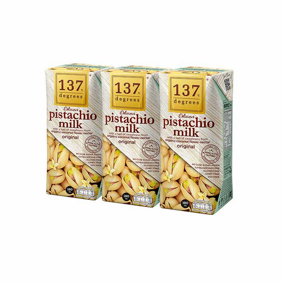 137 ดีกรี นมพิตาชิโอ สูตรดั้งเดิม 180 มล. (แพ็ก 3 กล่อง)