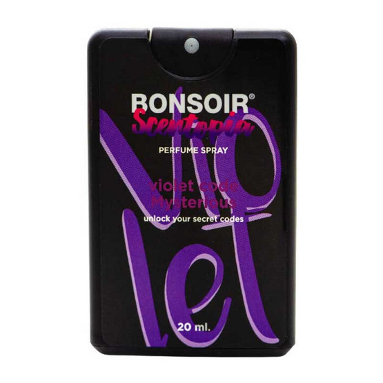 BONSOIR VIOLET CODE PERFUME SPRAY 20 ml BONSOIR VIOLET CODE PERFUME SPRAY 20 ml