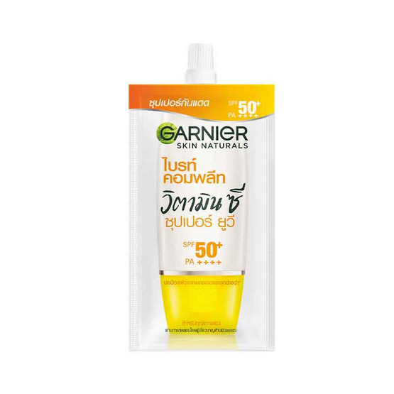 การ์นิเย่ ไบร์ท คอมพลีท ซุปเปอร์ ยูวี สปอต-พรูฟ ซันสกรีน SPF50+/PA++++ 7 มล. (แพ็ก6)