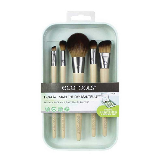 EcoTools ชุดแปรงแต่งหน้า START THE DAY BEAUTIFULLY KIT Set 1606