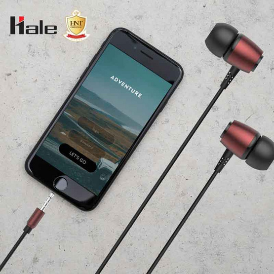 Hale In-Ear Headphone HS-07 Black&Rad