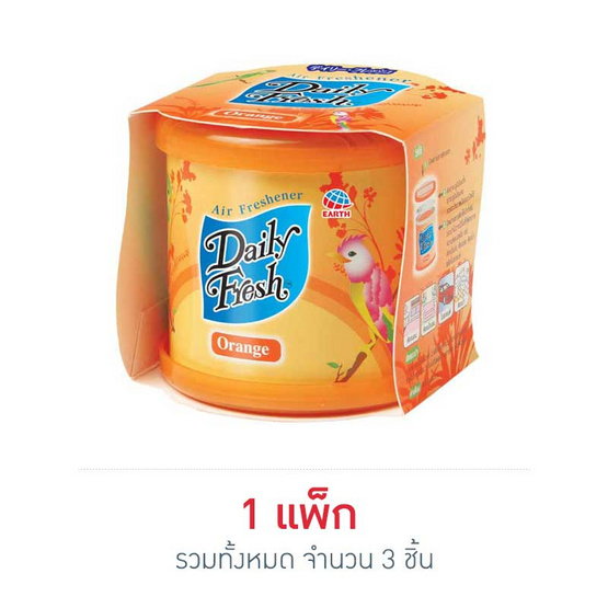 เดลี่เฟรชเจล กลิ่นออเร้นท์ 70 กรัม (แพ็ก 3 ชิ้น)