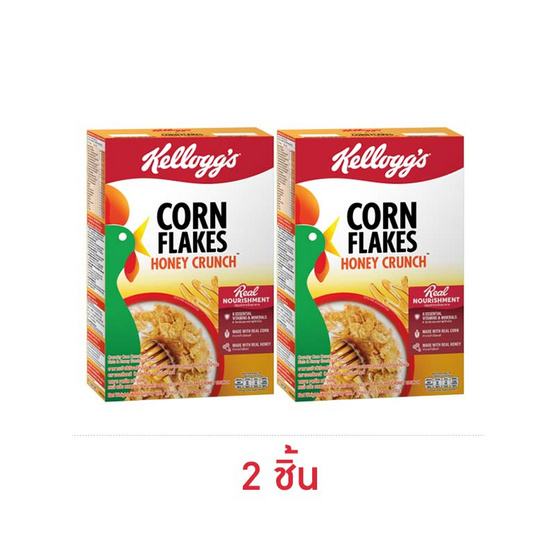 เคลล็อกส์ คอร์นเฟลกส์ ฮันนี่แอนด์นัต 200 กรัม (แพ็ก 2 ชิ้น)
