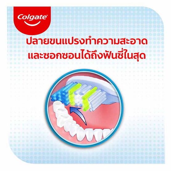 คอลเกต แปรงสีฟัน เอ็กซ์ตร้า คลีน (รุ่น 2 ด้าม ฟรี 1 ด้าม) คละสี