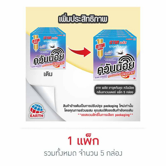 อาทพลัส ยาจุดควันน้อยลาเวนเดอร์ 10ขด (แพ็ก 5 กล่อง)