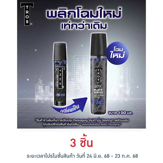 ทรอส มอยซ์เพอร์ฟูมโคโลญ (น้ำเงิน) 100 มล.