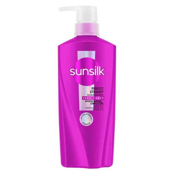 ซันซิล ครีมนวดผม เพอร์เฟคสเตรท สูตรผมตรง (ม่วง) 330 มล.