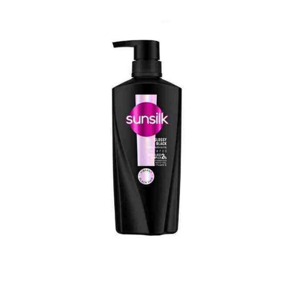 ซันซิล แชมพู โคครีเอชั่นแบล๊คไชน์ สุตรผมดำเงางาม (ดำ) 350 มล.