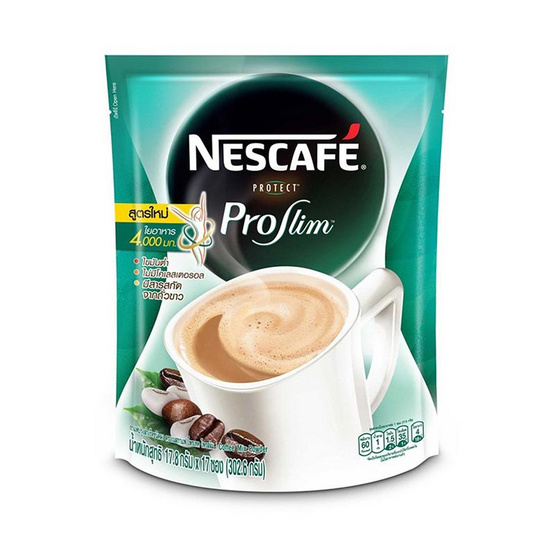 เนสกาแฟ โพรเทคโพรสลิม 17.8 กรัม (17 ซอง/ถุง) เนสกาแฟ โพรเทคโพรสลิม 17.8 กรัม (17 ซอง/ถุง)