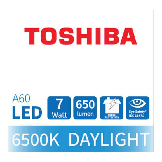 Toshiba หลอด LED Bulb G7 7W เดย์ไลท์ E27