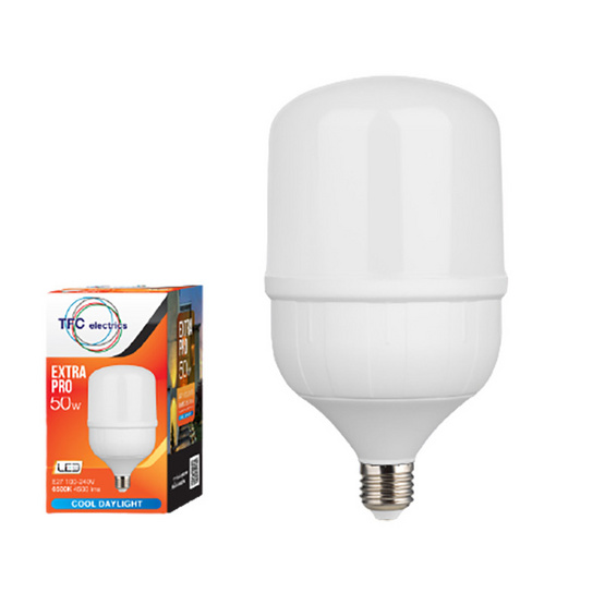 TFC หลอด LED เอ็กตร้าโปร 50 วัตต์ ขั้ว E27 แสงเดย์ไลท์ - ขาว