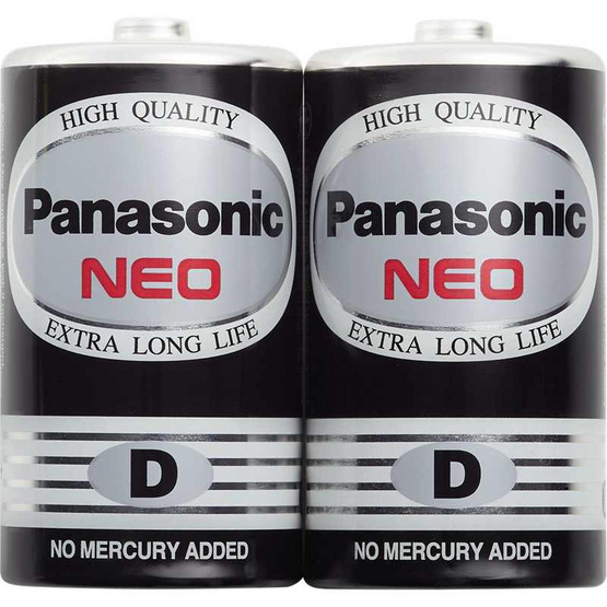 Panasonic ถ่านโซนิคใหญ่ดำ R20NT (แพ็ก 2 ก้อน)