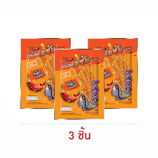 ทาโร ปลาสวรรค์ชุบน้ำจิ้มเผ็ดน้อย รสปลาหมึก 18 กรัม