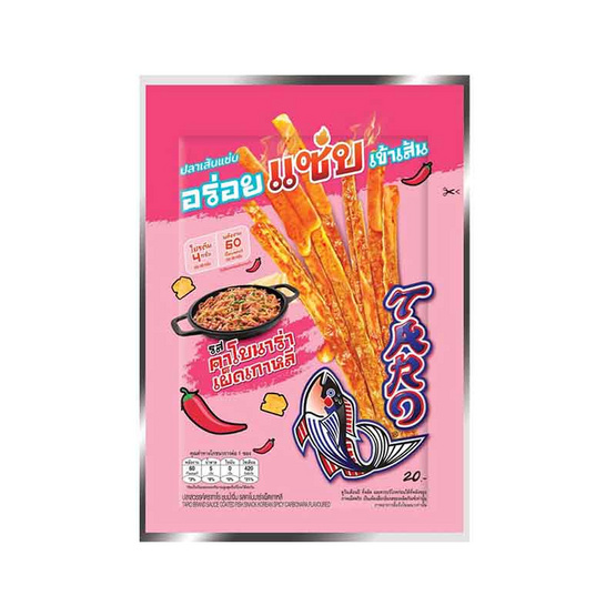 ทาโร ปลาสวรรค์ชุบน้ำจิ้ม รสคาโบนาร่าเผ็ดเกาหลี 18 กรัม