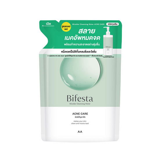 บิเฟสต้า เคลนซิ่ง เช็ดเครื่องสำอาง แอคเน่ แคร์ 360 มล. (ชนิดเติม) บิเฟสต้า เคลนซิ่ง เช็ดเครื่องสำอาง แอคเน่ แคร์ 360 มล. (ชนิดเติม)