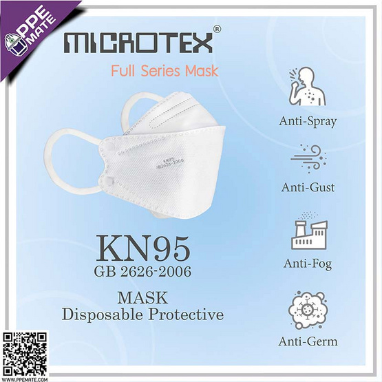 Microtex ผ้าปิดจมูก Full Series Mask มาตรฐาน KN95