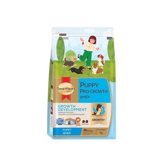 สมาร์ทฮาร์ทโกลด์ อาหารลูกสุนัข พัพพี่ โปร-โกรท ขนาด 3 กก.