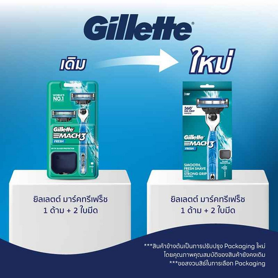 ยิลเลตต์ มาร์คทรี เฟร็ช 1 ด้าม + 2 ใบมีด