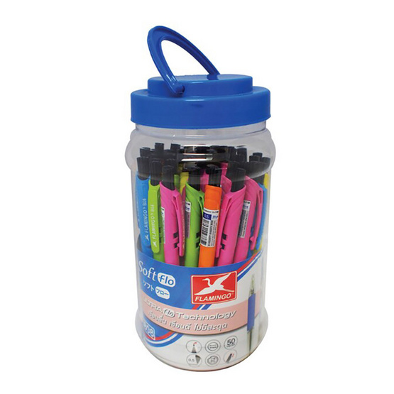 Flamingo ปากกาลูกลื่น D-Pen รุ่น B09 หมึกน้ำเงิน 0.5 มม. (แพ็ก 50 ด้าม) Flamingo ปากกาลูกลื่น D-Pen รุ่น B09 หมึกน้ำเงิน 0.5 มม. (แพ็ก 50 ด้าม)