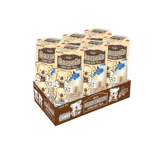 โคอะลามาร์ช ไวท์ บิสกิตสอดไส้ครีมนมและชีส 33 กรัม (แพ็ก 6 ชิ้น)