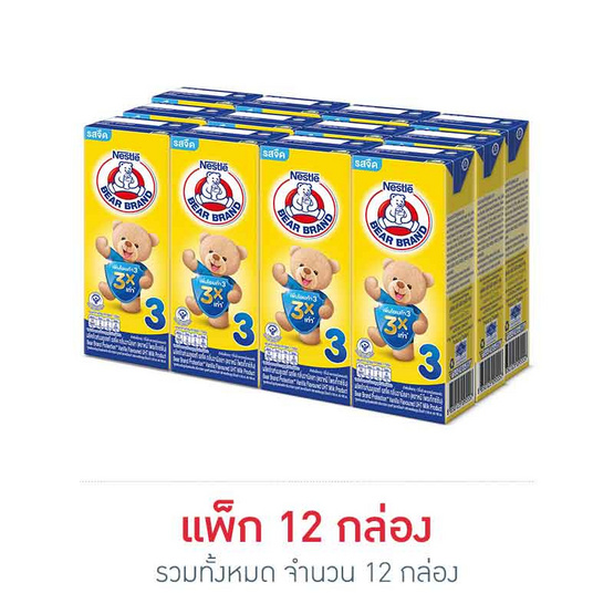 ตราหมี นม UHT โพรเท็กซ์ชันสูตร3 180 มล. (ยกแพ็ก 12 กล่อง) ตราหมี นม UHT โพรเท็กซ์ชันสูตร3 180 มล. (ยกแพ็ก 12 กล่อง)