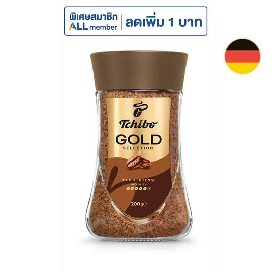 ทชิโบโกลด์ กาแฟสำเร็จรูป 200 กรัม ขวดแก้ว
