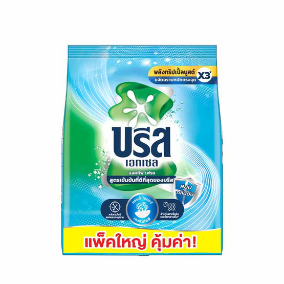 บรีสเอกเซล ผงซักฟอก แอคทีฟเฟรช 1600 กรัม