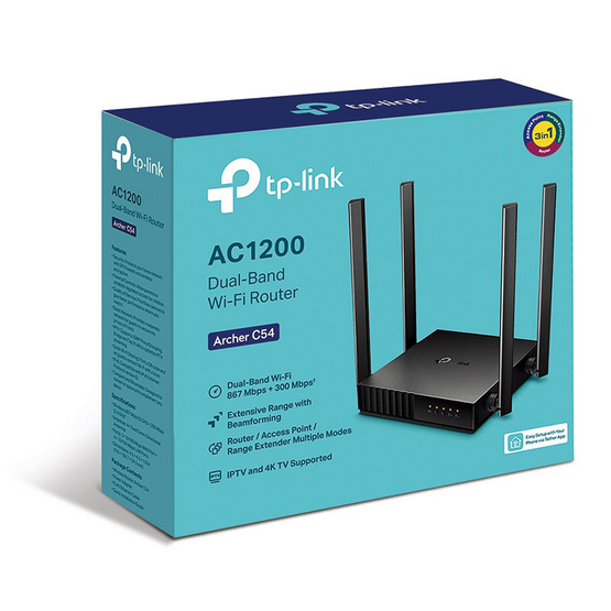 TP-Link เราเตอร์ Archer C54 AC1200 Dual Band Wi-Fi Router