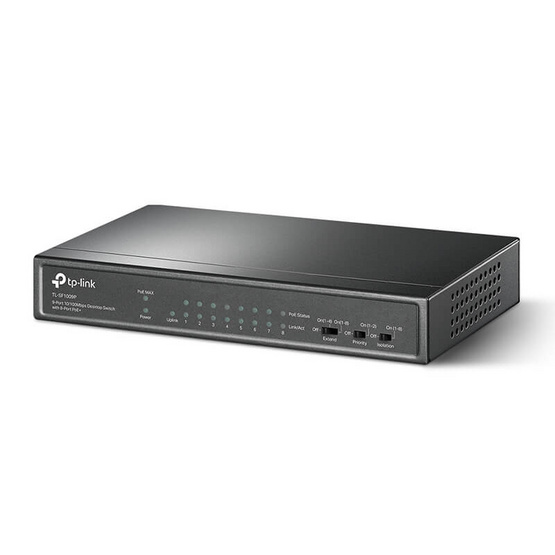 TP-Link อุปกรณ์ขยายช่องสัญญาณ TL-SF1009P 9-Port 10/100Mbps Desktop Switch with 8-Port PoE+