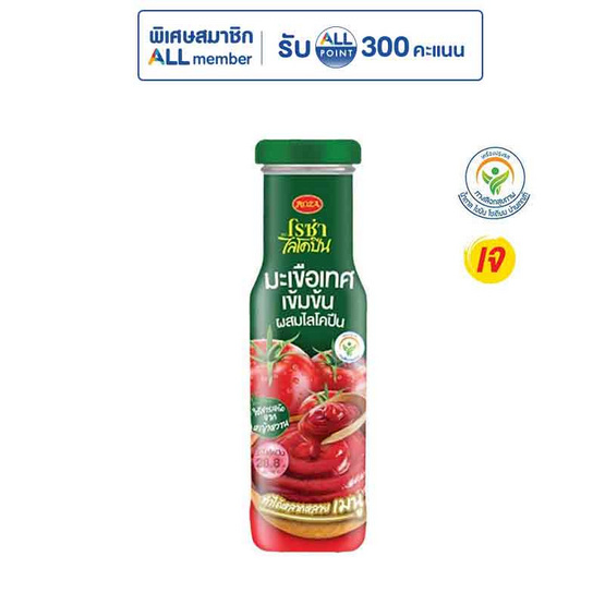 โรซ่า มะเขือเทศเข้มข้นผสมไลโคปีน 160 กรัม (แพ็ก 6 ชิ้น)