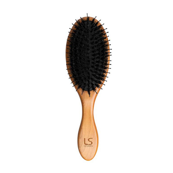 Lesasha แปรงหวีผม ขนหมูป่า Boar Paddle Brush (LS1417)