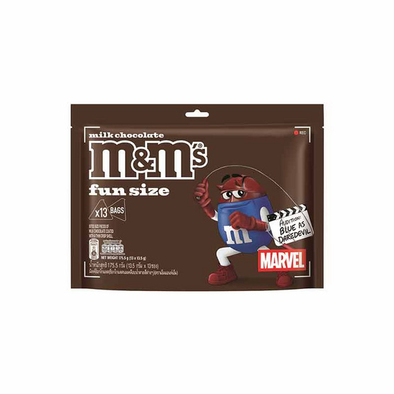 เอ็ม&เอ็ม มิลค์ฟันไซส์ ช็อกโกแลต 175.5 กรัม