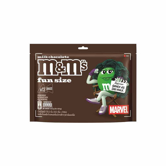 เอ็ม&เอ็ม มิลค์ฟันไซส์ ช็อกโกแลต 175.5 กรัม