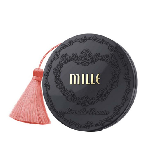 MILLE แป้งผสมรองพื้น Charcoal Matte Cover Pact SPF25 PA++ 11 กรัม #02 Natural